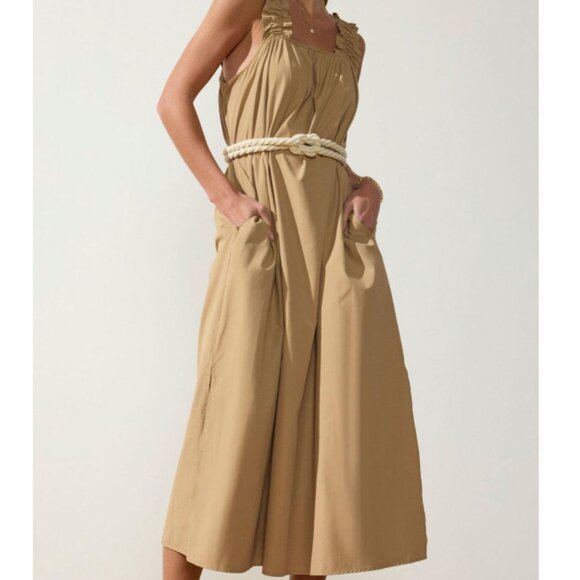 Brochu Walker Serena Belted Midi Dress Size Medium